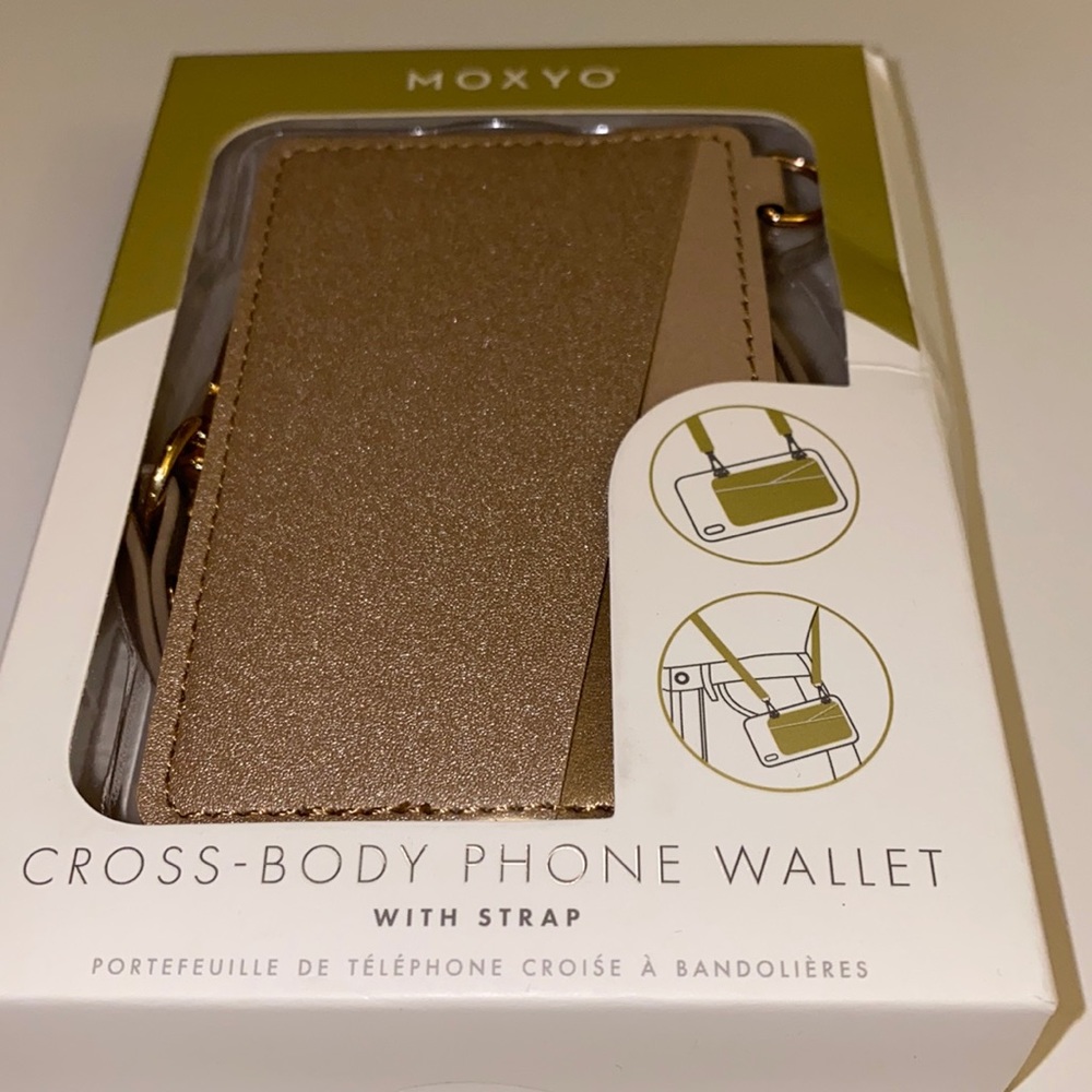 New MOXYO cross body phone wallet with strap